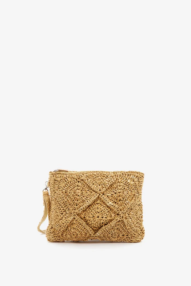 bolso de verano de mimbre bolso de mano de mimbre